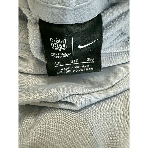 New England Patriots Nike Gray Sideline Team Performance Pullover Hoodie - Picture 12 of 12